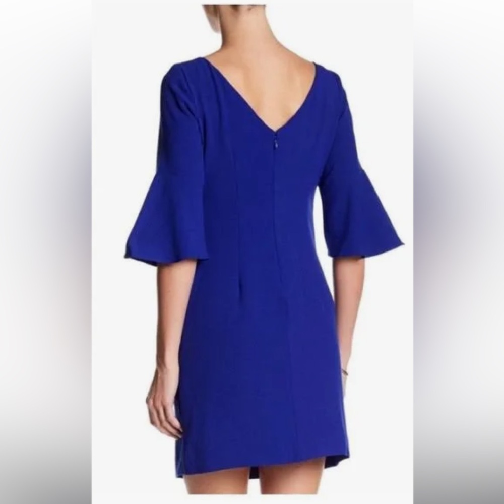 Vince Camuto blue bell-sleeve dress - like new!